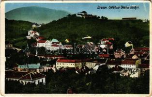 Brassó, Kronstadt, Brasov; Der Schlossberg / Fellegvár. Herz kiadása / Cetatuia Dealul Straji / upper castle (kopott sarkak / worn corners)