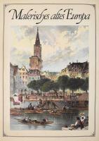 Malerisches altes Europa. Romantische Ansichten von Städten und Schlössern der guten alten Zeit. Hrsg. von Rolf Müller mit einer Einführung von Egon Schramm. Hamburg, 1970., Das Topographikon. Német nyelven. Gazdag fekete-fehér és színes szövegközti, egész és kétoldalas képanyaggal illusztrált. Benne magyar vonatkozású régi metszetek reprodukcióival is (Trieszt, Pola, Cattaro (Kotor), Raguza (Dubrovnik), Pétervárad, Herkulesfürdő, Miskolc, Esztergom, Pécs, Buda-Pest, Győr, Pozsony.) Német nyelven. Kiadói egészvászon-kötés, kiadói papír védőborítóban.