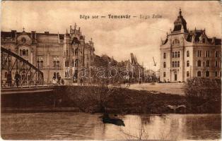 1914 Temesvár, Timisoara; Bega sor. Moravetz Testvérek kiadása / riverside (fl)