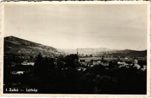 1943 Zsibó, Jibou; látkép templomokkal / general view with churches (EK)