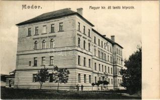 Modor, Modra; M. kir. állami tanítóképző intézet. Laszkovich Róbert kiadása / teachers' training institute, school