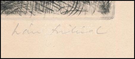 Iván Szilárd (1912-1988): Balaton. Rézkarc, papír, jelzett, 20x29,5 cm