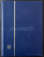 16 fehér lapos, A/4-es Leuchtturm berakó kék borítóval, használt