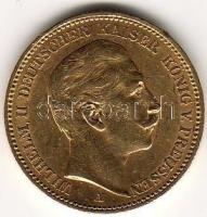 D. Reich/Poroszország 1900 20M 7,965g  arany II. Wilhelm T:3+ aranyáron !