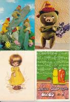 21 db MODERN humoros motívum képeslap / 21 modern humour motive postcards