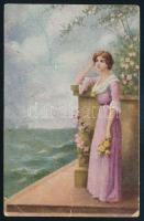 1918 Tábori posta képeslap / Field postcard "M. KIR. DUNAKESZI HADIKORHÁZ"