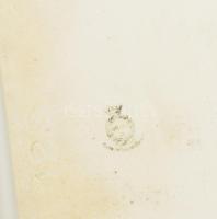 Union csehszlovákia antik gyümölcsmintás tálca, jelzett, hibátlan, 35x18 cm