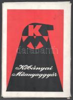 1962 Kőbányai Műanyaggyár termékeit ismertető mappa (Dorolac műgyanták, Formaldehid oldószerek, Doroplast sajtolóanyagok), kissé sérült kiadói papírmappában, 24,5x17,5 cm
