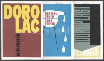 1962 Kőbányai Műanyaggyár termékeit ismertető mappa (Dorolac műgyanták, Formaldehid oldószerek, Doro...