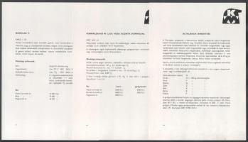 1962 Kőbányai Műanyaggyár termékeit ismertető mappa (Dorolac műgyanták, Formaldehid oldószerek, Doro...