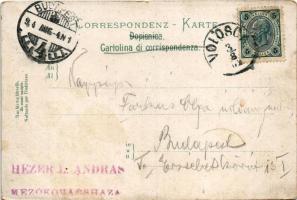 1904 Volosko, Volosca (Abbazia, Opatija); kikötő, gőzhajó. Mehner &amp; Maas (Leipzig) / port, s...