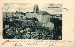 Moscenice, Moschenizze, Moschiena; látkép. Vittorio Stein kiadása / general view (EK)