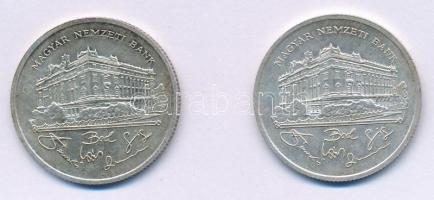 1992. 200Ft Ag "MNB" (2x) T:AU,XF patina
Adamo F13
