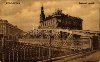 Kolozsvár, Cluj; Szamosi vashíd. W.L. 13. / Somes iron bridge (EB)