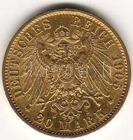 D. Reich/Poroszország 1905 20M 7,965g  arany II. Wilhelm T:3+ aranyáron !