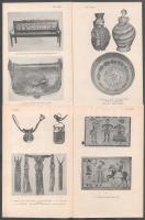 Népművészet témában 20 db kétoldalas, fekete-fehér képtábla + 4 db színes képtábla, Lükő Gábor: A ma...