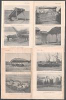 Népművészet témában 20 db kétoldalas, fekete-fehér képtábla + 4 db színes képtábla, Lükő Gábor: A ma...