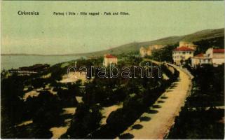 Crikvenica, Cirkvenica; Perivoj i Ville / Villanegyed / Park und Villen / park, villas