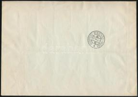 1937 Vásár sor ajánlott helyi levélen / Mi 543-548 on registered local cover