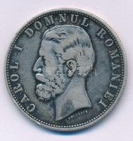 Románia 1881B 5L Ag "I. Károly" T:VF,F patina
Romania 1881B 5 Lei Ag "Carol I" ...