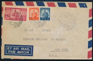 1950 Légi levél New Yorkba / Airmail cover to New York