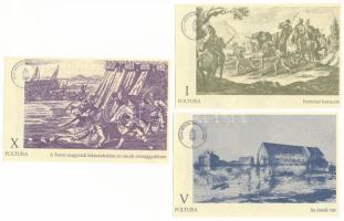 2007. Ónod I Poltura + V Poltura + X Poltura, mind sorszám nélkül, mindegyik előlapján "Az 1707...