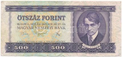 1975. 500Ft "E 072 158214" T:F erős papír Adamo F41