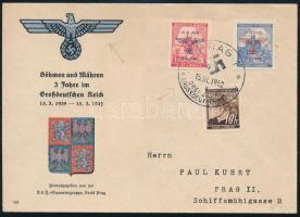 Böhmen und Mähren 1942 Levél alkalmi bélyegzéssel / Cover "PRAG"