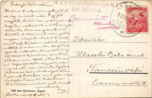 1918 Jablanac, Hrvatsko Primorje; kikötő, látkép. Ivan Rechnitzer / port, general view + "K.u.k...