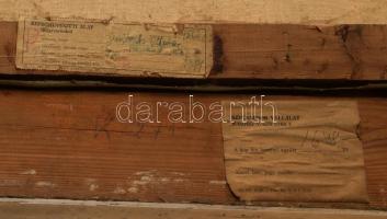 Curilovics Ottokár (1908-1961): Pécsvárad vára, 1960. Olaj, vászon, jelzett, hátoldalán a Magyar Kép...