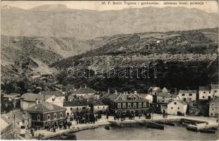 1909 Jablanac, Hrvatsko Primorje; M. P. Babic Trgovac i gostionicar. G. B. Mazucco / látkép, kikötő / general view, port (EK)