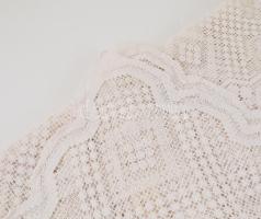 Kézzel készült necc csipke terítő, 190x100 cm