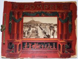 cca 1930 Roma e dintorni + Pompei, 2 db képes album fekete-fehér fotókkal, mindkettőben magyar nyelv...