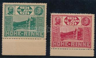 1924 Hohe Rinne 2 klf ívszéli bélyeg