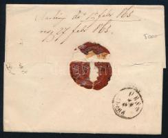 1865 15kr levélen / on cover "KASCHAU" - Pest