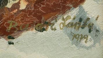 Batári László (1920-1997): Zsennyei park, 1979. Olaj, vászon, jelzett. Hátoldalán Képcsarnok Vállala...