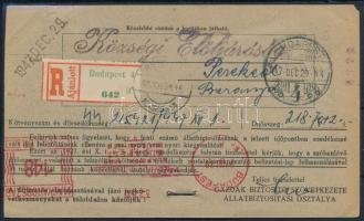 1947 Ajánlott nyomtatvány / Registered printed matter