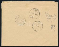 1926 Ajánlott levél 4000K és 4f vegyes bérmentesítéssel / Cover with mixed franking