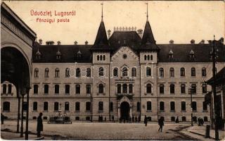 1918 Lugos, Lugoj; Pénzügyi palota. W.L. 163. / financial palace (ragasztónyom / glue marks)