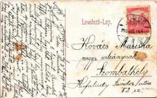 1918 Lugos, Lugoj; Pénzügyi palota. W.L. 163. / financial palace (ragasztónyom / glue marks)