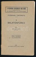 Dr. Anty Illés: Balatonfüred. Plébániák története 1. Veszprém, 1933, Egyházmegyei Könyvnyomda. Kiadói papírkötés, gerinc szakadt, kopottas állapotban.