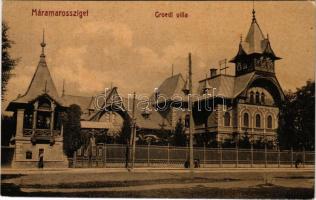 Máramarossziget, Sighetu Marmatiei; Groedl villa. No. 244. (W.L. ?) / villa