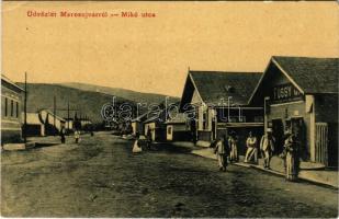 Marosújvár, Uioara, Ocna Mures; Mikó utca, Füssy üzlete. W.L. 1593. / street view, shop (EK)