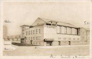 Zbraslav plan of the Sokolovna building