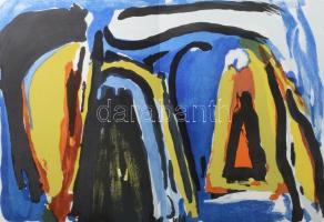 van Velde, Bram (1895-1981): 3 db litográfia és művekről készült reprodukciók a Derriere le miroir 2...