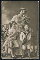 1915 Tábori posta képeslap / Field postcard "ZSÁMBÉKI VÖRÖS-KERESZT KÓRHÁZ"