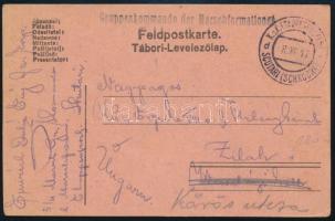 1917 Tábori posta levelezőlap / Field postcard "Grappenkommando der Marschformationen" + "EP SCUTARI (SCHKODRA) d"