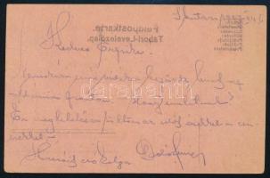 1917 Tábori posta levelezőlap / Field postcard "Grappenkommando der Marschformationen" + &...