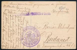 1919 Tábori posta képeslap / Field postcard "CORRISPONDENZA PRIGIONIERI di GUERRA"