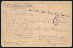 1917 Tábori posta képeslap / Field postcard "K.k. Ldst. Geb. San. Kol. Nr. 21."